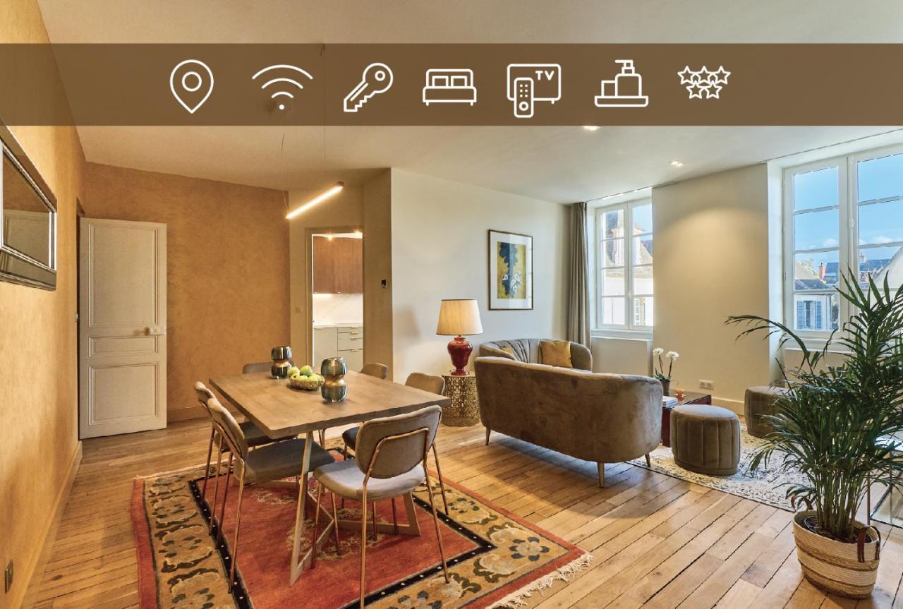 Appartement Montagnon - Les Suites Du Palais - Classe 4 Etoiles, Parking Prive, Vue Cathedrale, 3 Chambres, Primo C0Nciergerie Nevers Buitenkant foto